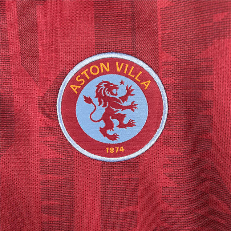Aston Villa 23/24 Home Soccer Jersey Red Football Shirt - Click Image to Close